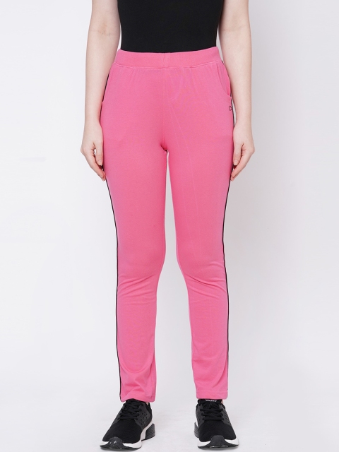 

Sweet Dreams Women Pink Solid Slim Fit Track Pants