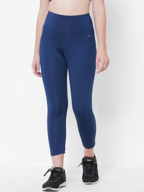 

Sweet Dreams Women Navy Blue Solid Workout Tights