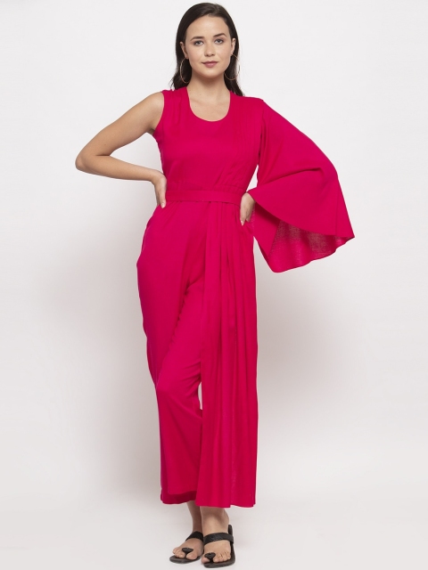 

DUGRI BE THE ONE Women Magenta Solid Basic Jumpsuit