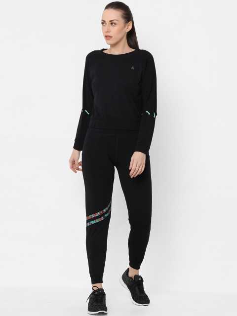 

Tuna London Women Black Solid Track Suit