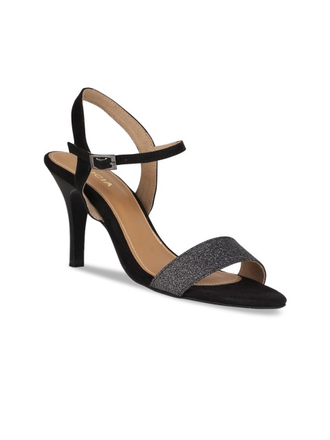 

Rocia Women Black Textured Heels