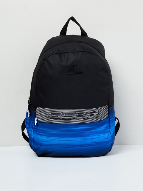 

max Men Black & Blue Colourblocked Backpack
