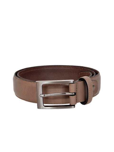 

Allen Cooper Men Brown Solid Leather Belt