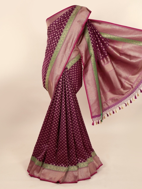 

Pothys Pink Pure Silk Woven Design Banarasi Saree