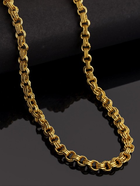 

Dare by Voylla Men Gold-Plated Brass Gold-Plated Chain