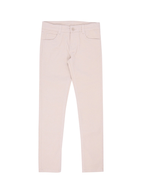 

Pantaloons Junior Girls Beige Regular Fit Solid Chinos