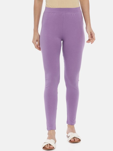

Huggy Women Purple Solid Ankle-Length Leggings