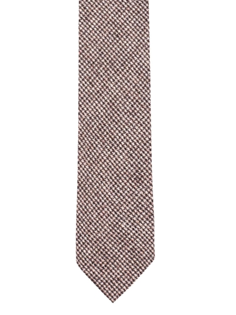 

The Tie Hub Brown Woven Design Skinny Tie