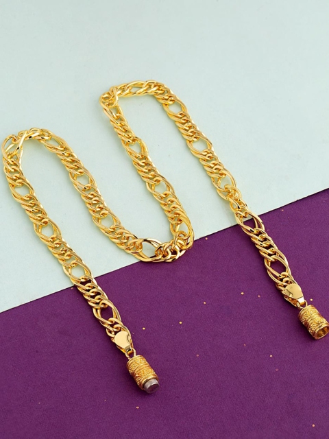 

Dare by Voylla Men Gold-Plated Magnet Links Chain