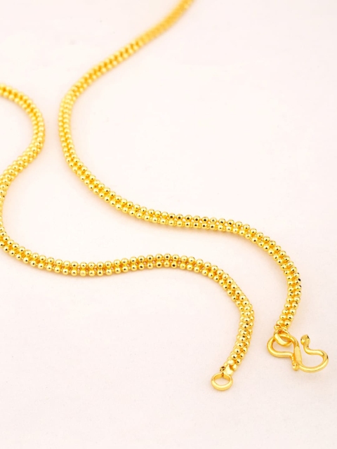 

Dare by Voylla Men Gold-Plated Brass Minimal Chain