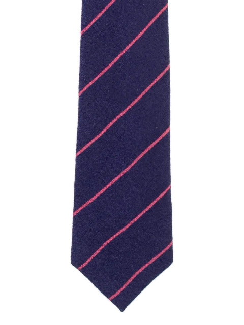 

The Tie Hub Navy Blue & Pink Striped Skinny Tie