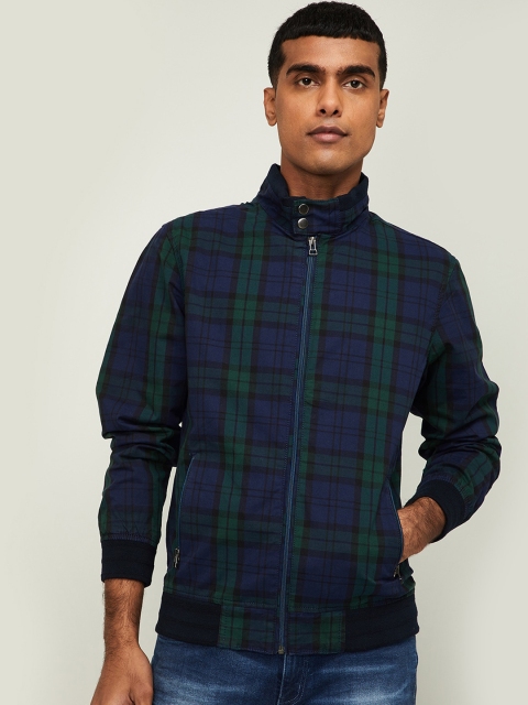 

Bossini Men Green Checked Bolero Jacket