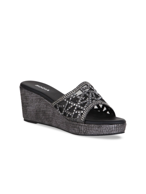 

Rocia Women Black Embellished Mules