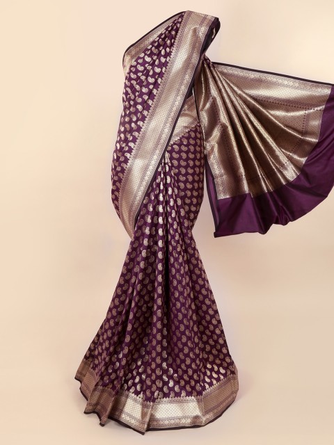 

Pothys Purple Pure Silk Woven Design Banarasi Saree