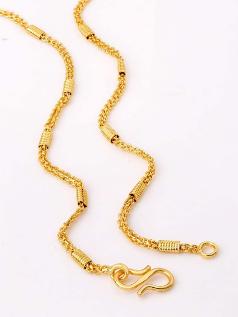 

Dare by Voylla Men Gold-Toned Brass Gold-Plated Chain
