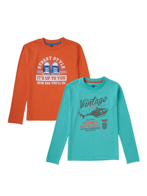

Cub McPaws Boys Multicoloured Printed Round Neck T-shirt Combo, Multi