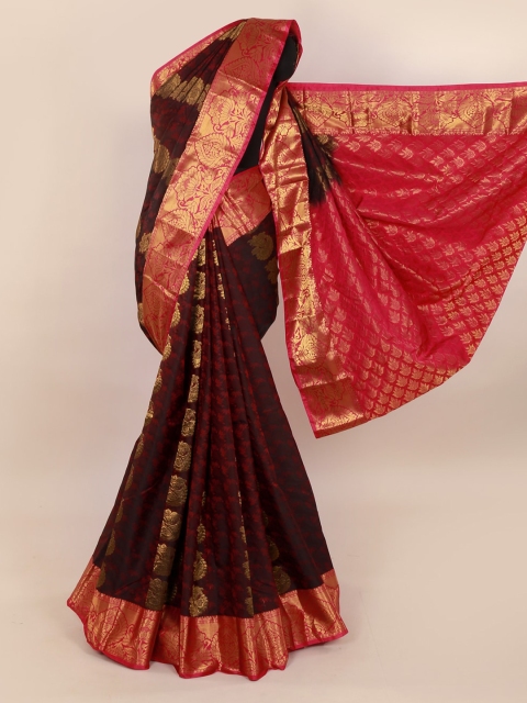 

Pothys Maroon Pure Silk Woven Design Kanjeevaram Saree