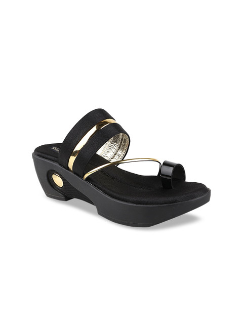 

Shoetopia Women Black Solid Platforms