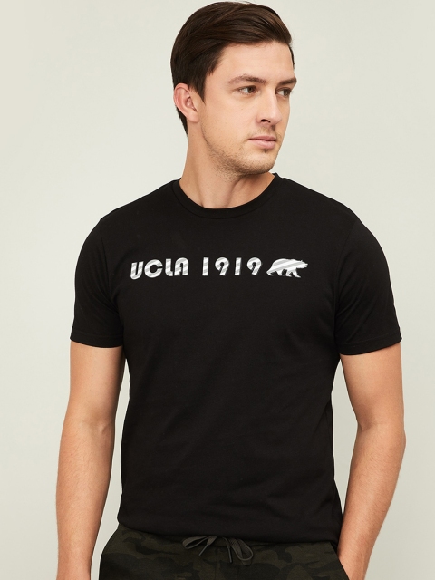 

UCLA Men Black Printed Round Neck T-shirt