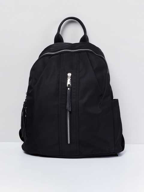 

max Women Black Solid Backpack