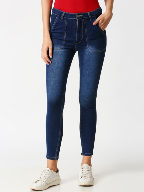 

fungus Women Blue Slim Fit High-Rise Clean Look Jeans