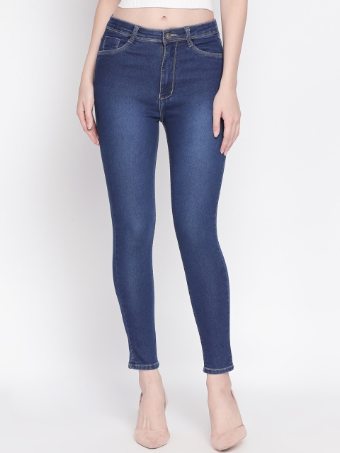 

fungus Women Blue Slim Fit High-Rise Clean Look Jeans