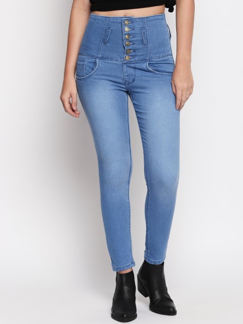 

fungus Women Blue Slim Fit High-Rise Clean Look Jeans