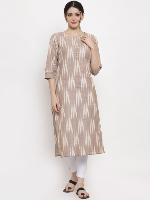 

ALC Creations Beige Printed Kurta