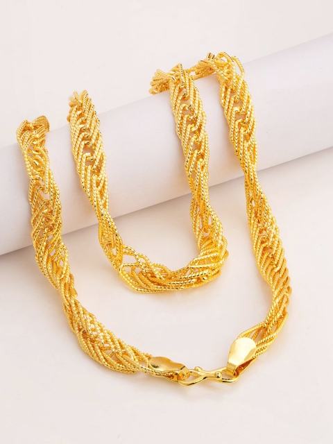 

Dare by Voylla Men Gold-Plated Handcrafted Chain