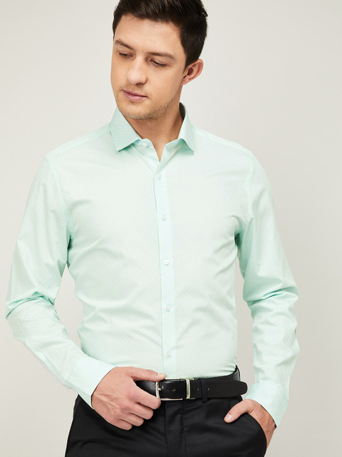 

CODE by Lifestyle Men Green Slim Fit Printed Casual Shirt
