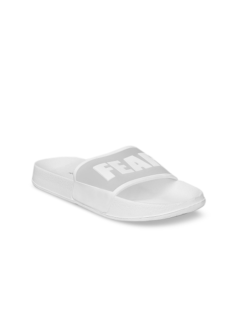 

Forever Glam by Pantaloons Women White & Grey Printed Sliders