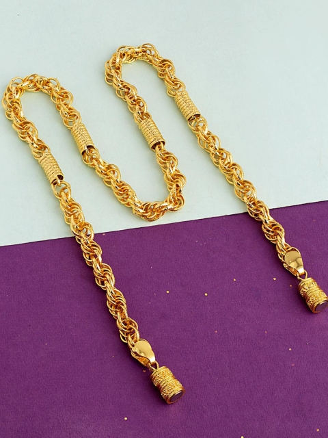 

Dare by Voylla Men Gold-Plated Handcrafted Statement Chain