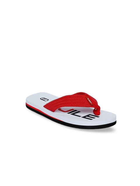 

Ajile by Pantaloons Men Red & White Printed Thong Flip-Flops