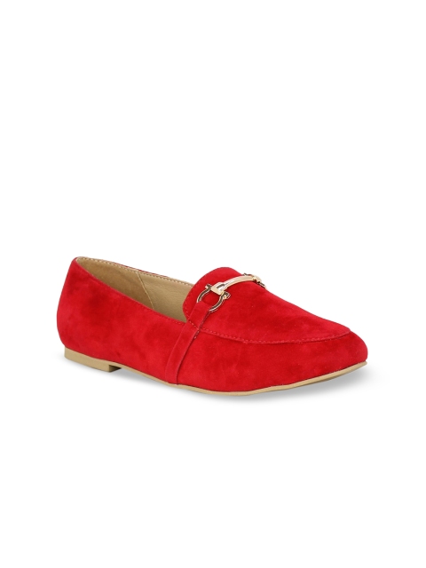 

Inc 5 Women Red Solid Ballerinas