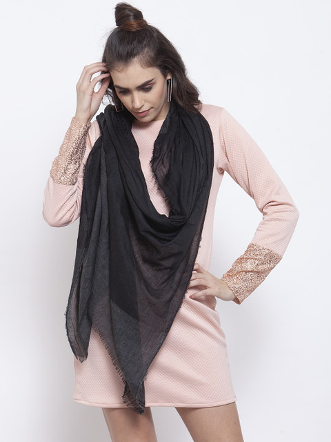 

J Style Women Grey Solid Stole