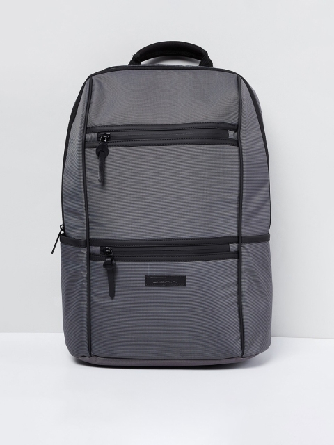

max Men Grey & Black Colourblocked Backpack