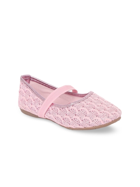

Pantaloons Junior Girls Pink Solid Fabric Ballerinas