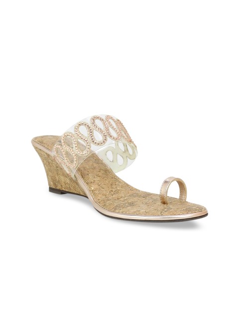 

Inc 5 Women Copper-Toned Woven Design Sandals