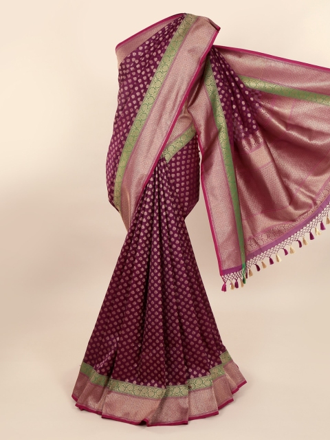 

Pothys Magenta Pure Silk Woven Design Banarasi Saree