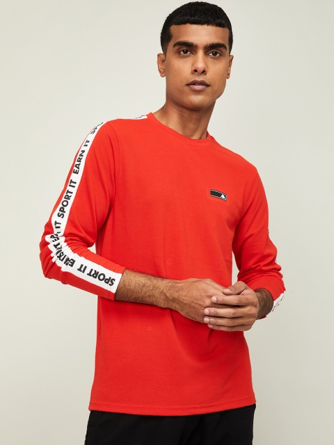 

Kappa Men Red Printed Round Neck T-shirt