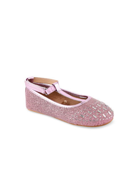 

Pantaloons Junior Girls Pink Textured Ballerinas