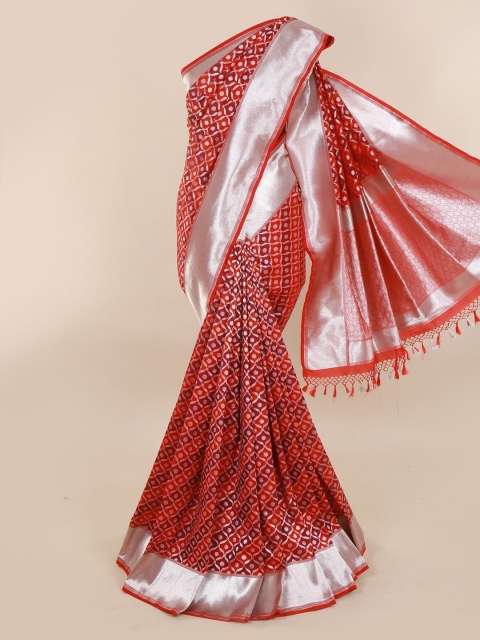 

Pothys Red Pure Silk Woven Design Banarasi Saree
