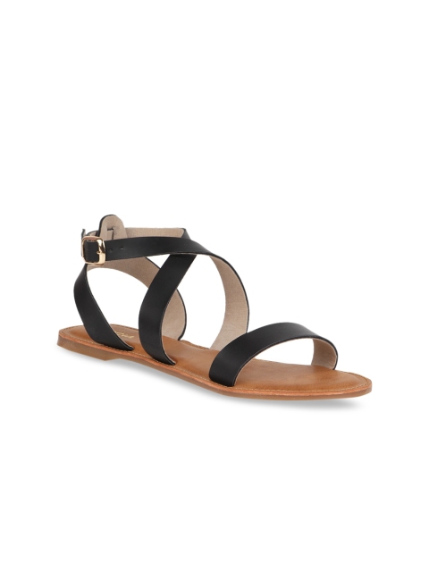 

Rocia Women Black Solid Open Toe Flats