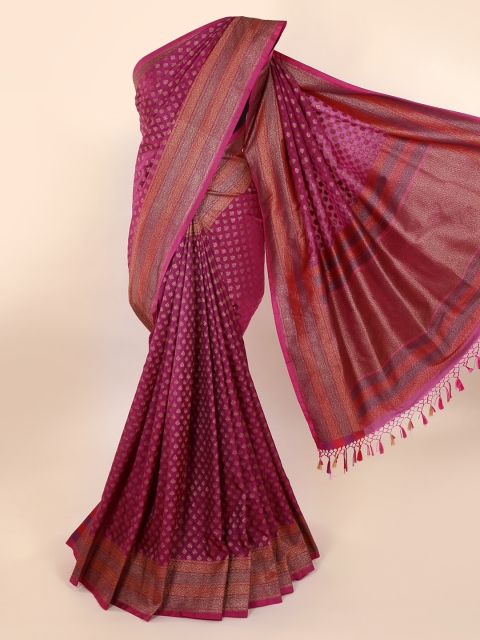 

Pothys Purple Pure Silk Woven Design Banarasi Saree