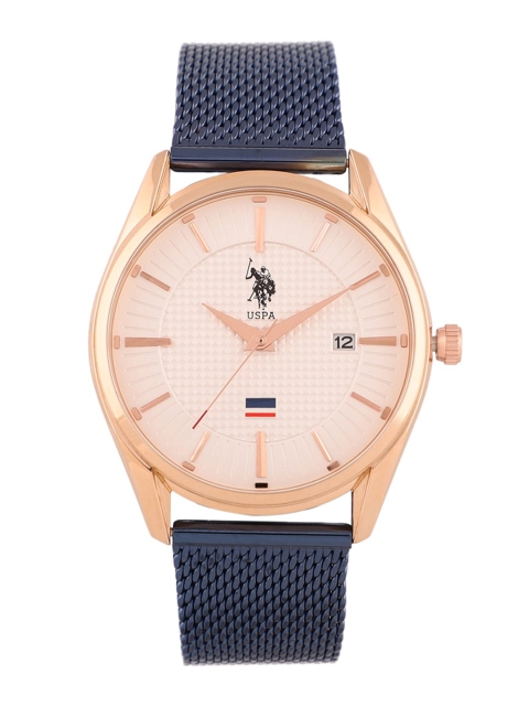

U.S. Polo Assn. Men White & Navy Blue Analogue Watch USWAT0019