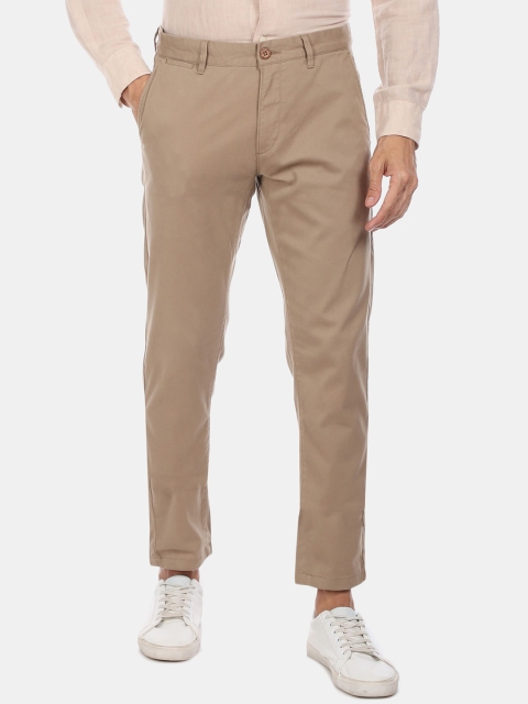 

U.S. Polo Assn. Men Beige Regular Fit Solid Chinos