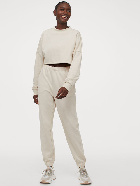 

H&M Women Beige Sports joggers
