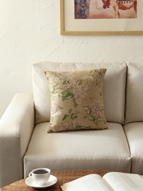 

House This Beige Set of Single Abstract Square Cushion Covers