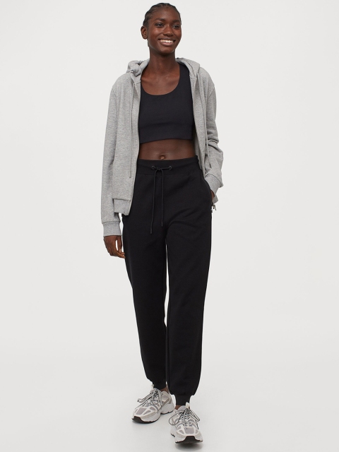 

H&M Women Black Sports joggers