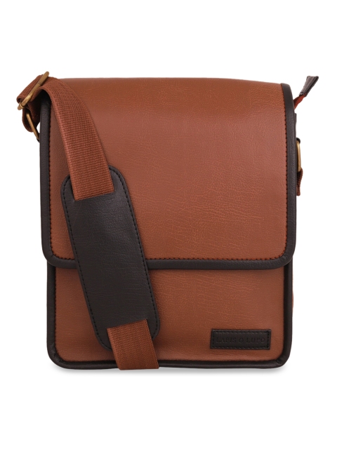 

Lapis O Lupo Men Tan Solid Messenger Bag